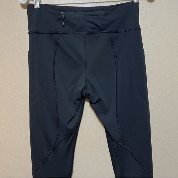 Lululemon Inspire Crop Luxtreme Leggings Run Training Black Pant Size 6 - Picture 7 of 15